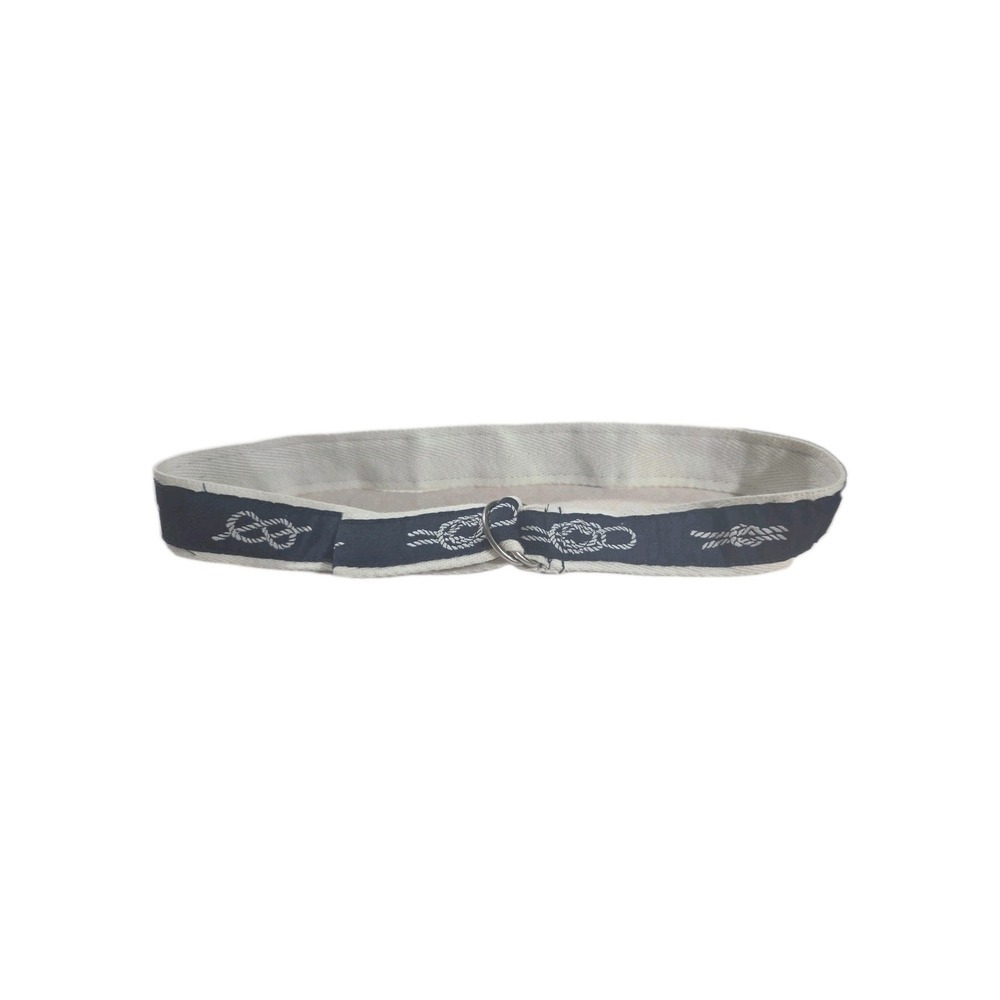 Polo Ralph Lauren Kids Navy Blue Nautical Rope Print D-Ring Belt - Picture 3 of 6